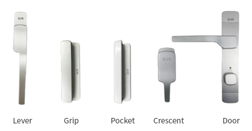 Lever / Grip / Pocket / Crescent / Door 이미지